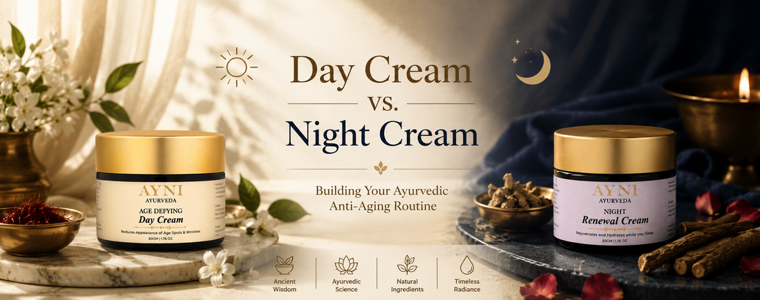 Day Cream vs. Night Cream: Building Your Ayurvedic Anti-Aging Routine
