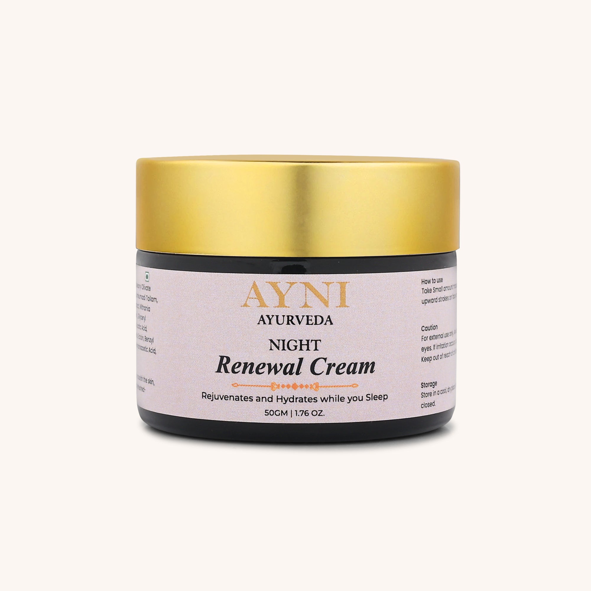 Night Renewal Cream - Ayurvedic Overnight Moisturizer