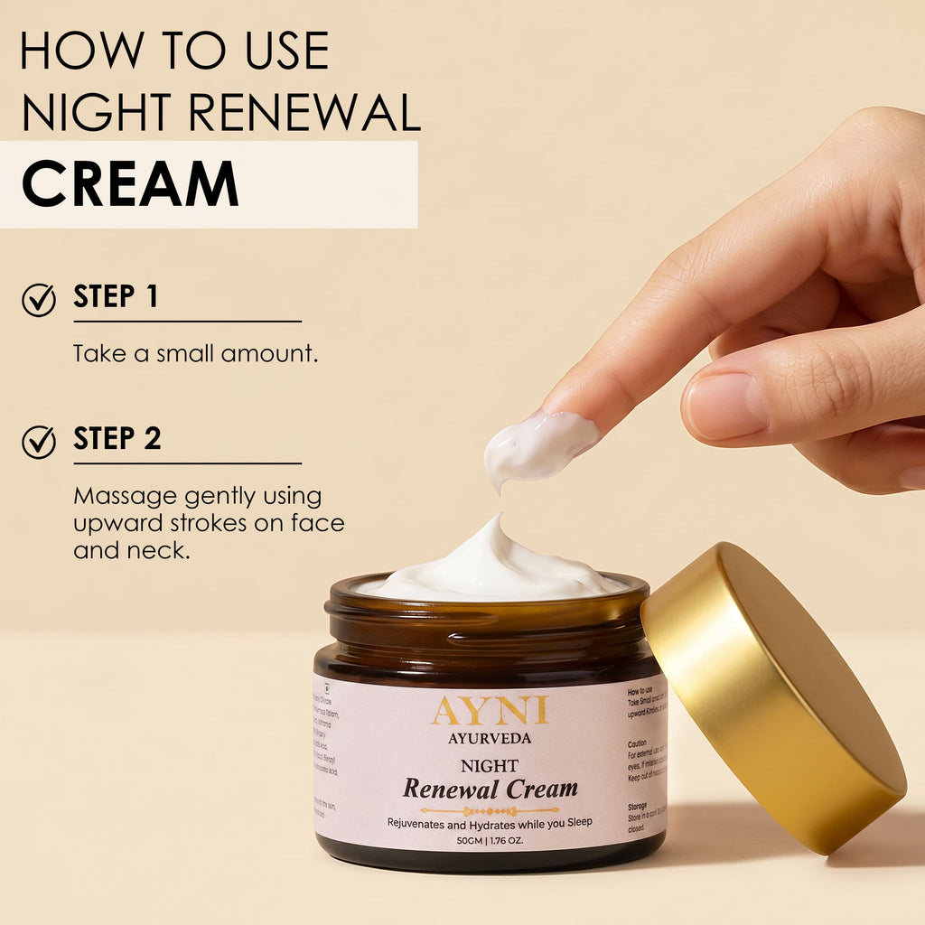Night Renewal Cream - Ayurvedic Overnight Moisturizer