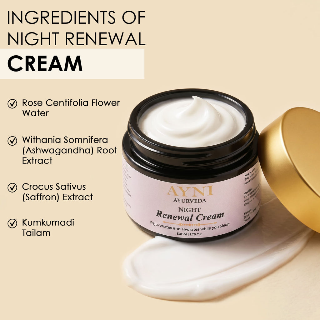 Night Renewal Cream - Ayurvedic Overnight Moisturizer