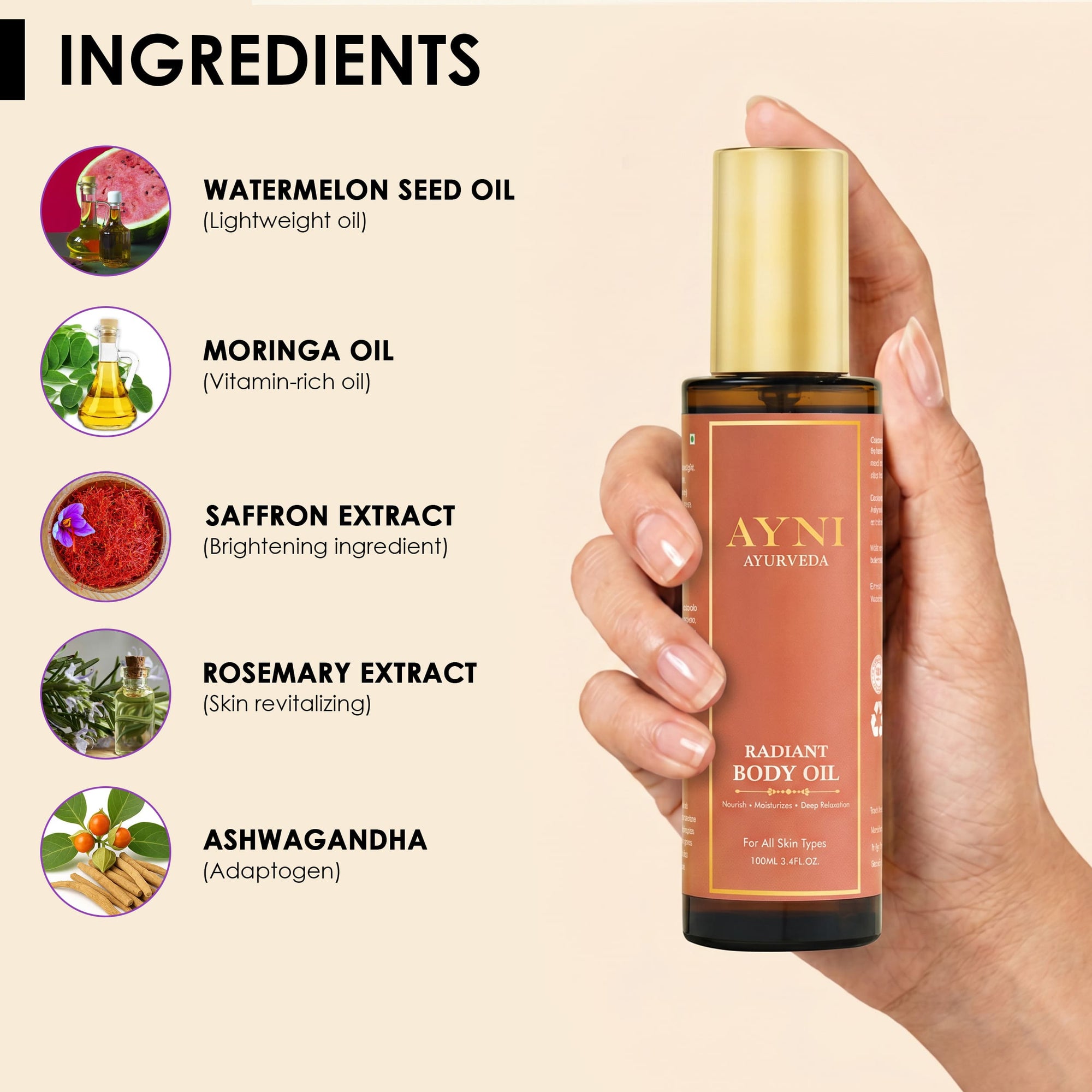 Radiant body oil