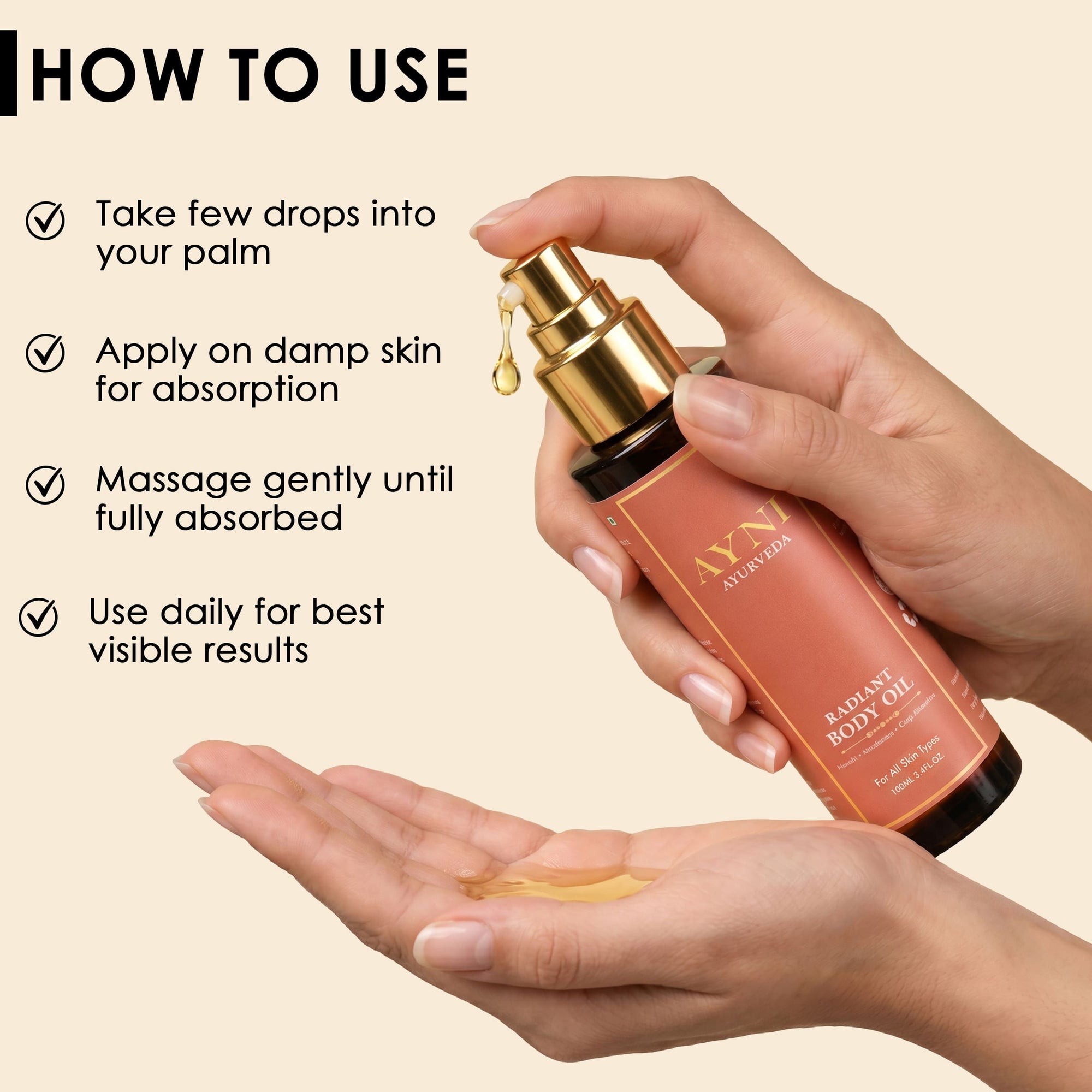 Radiant body oil