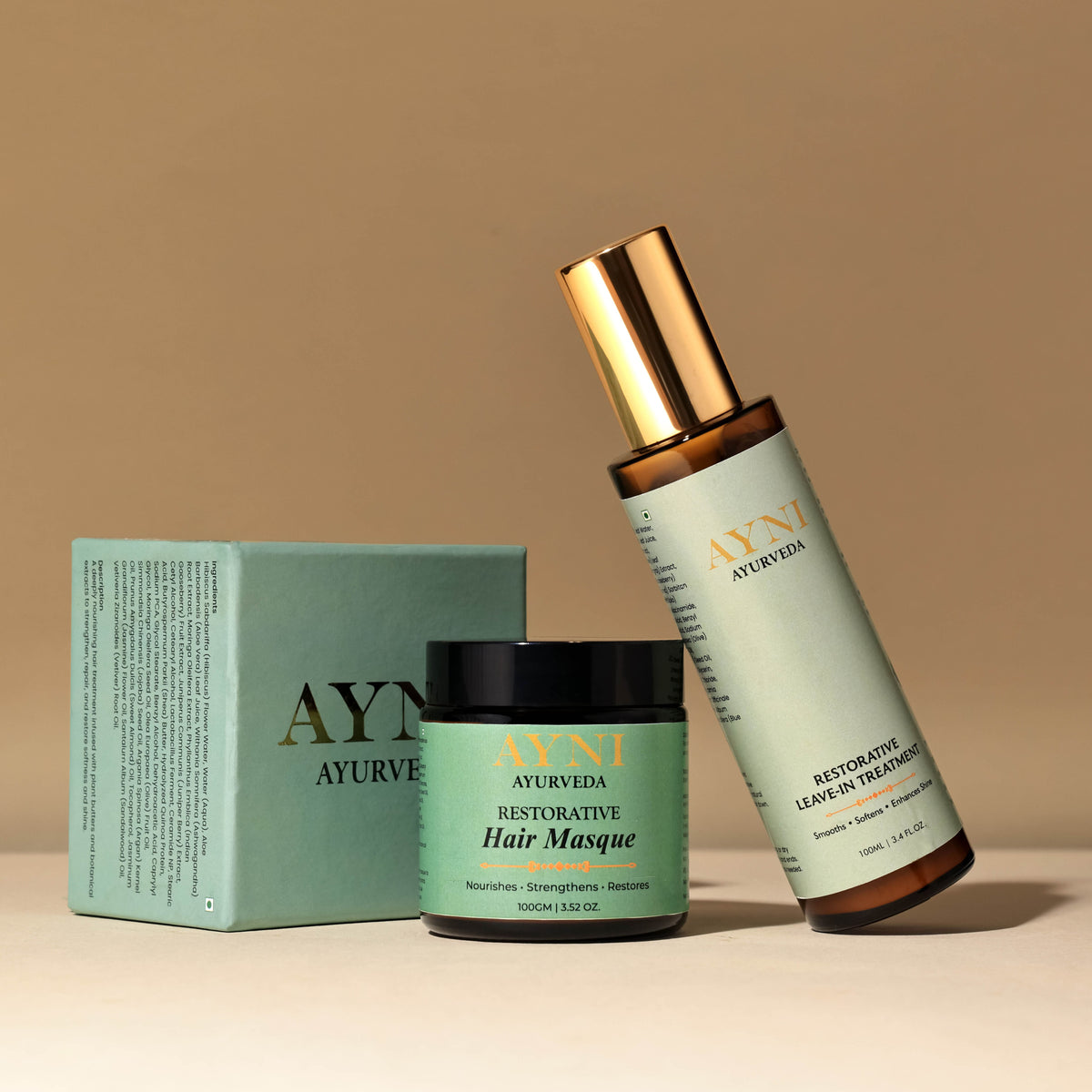 Restorative Hair Masque + Restorative Leave-In Treatment Holiday Hair Revival Duo