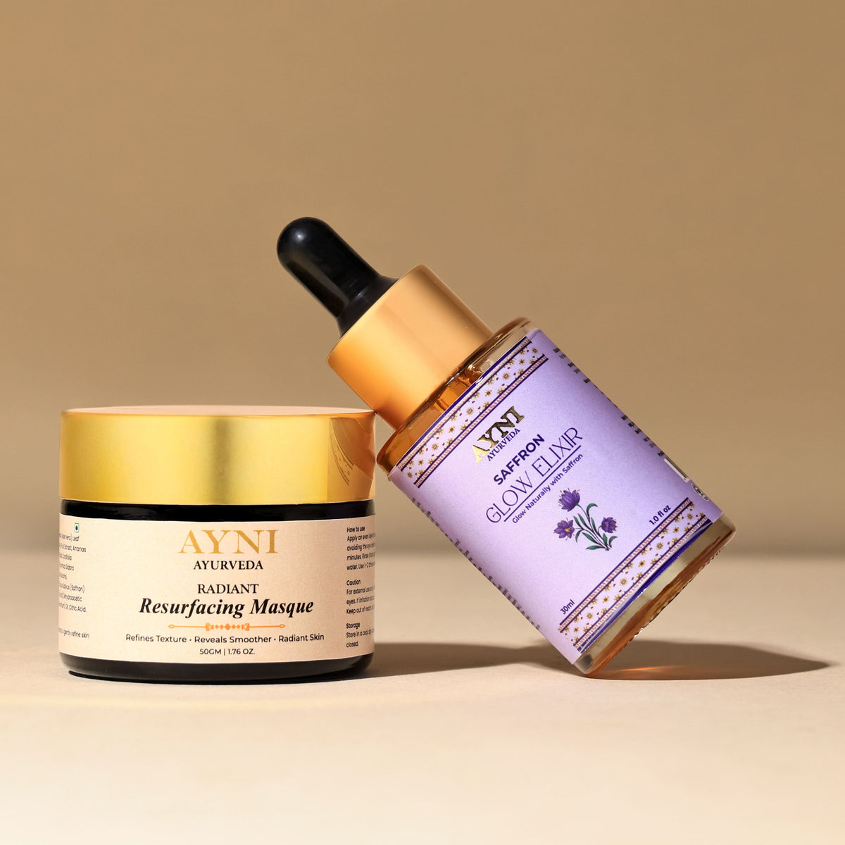 Brightening & Hydrating Masque + Saffron Glow Elixir The Holiday Radiance Duo