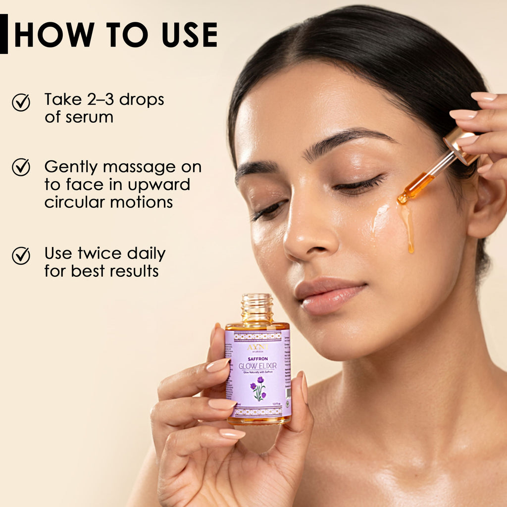 How to use Ayni Ayurveda Saffron Glow Elixir