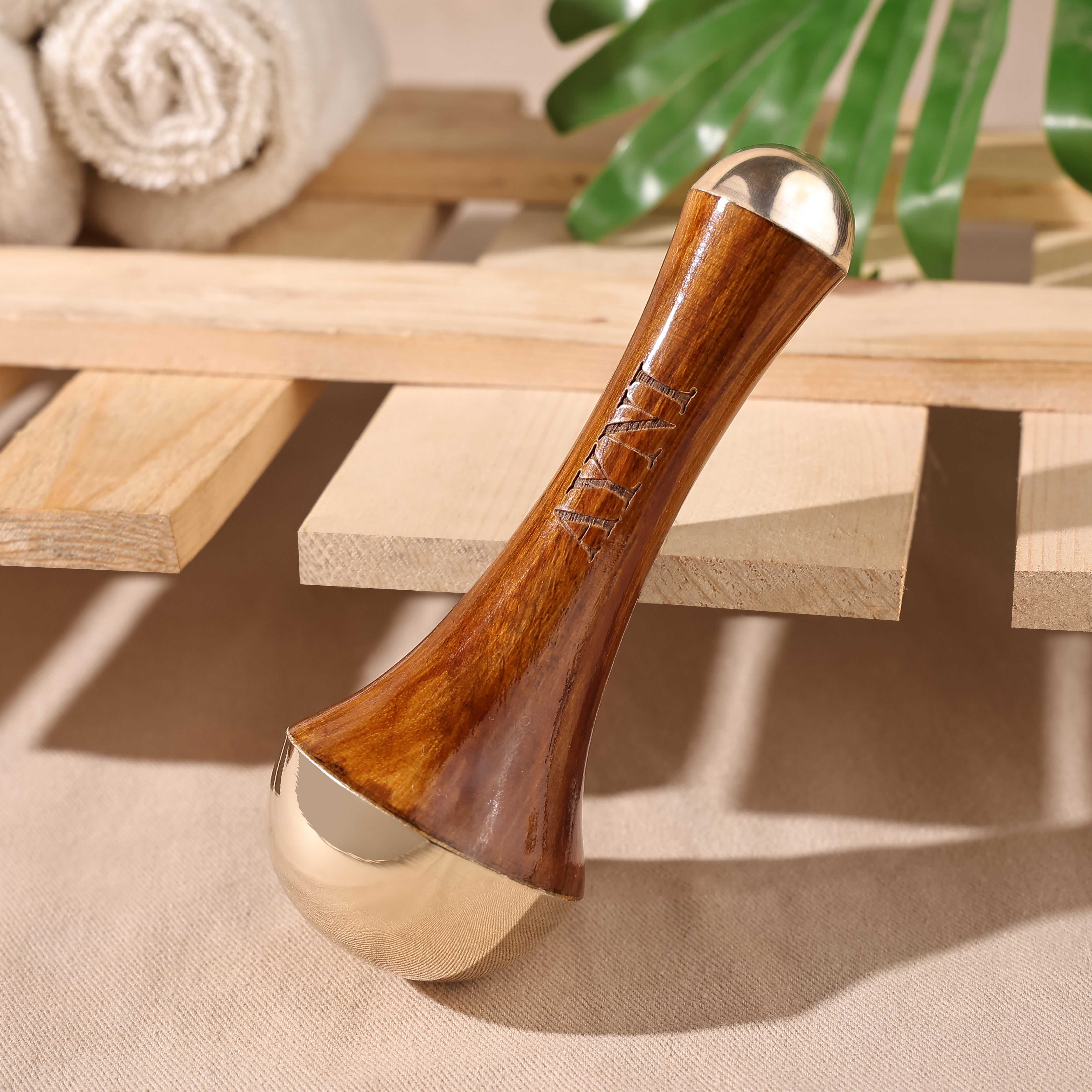 Kansa Wand Massager – Ayurvedic Tool for Face Massage & Skin Glow